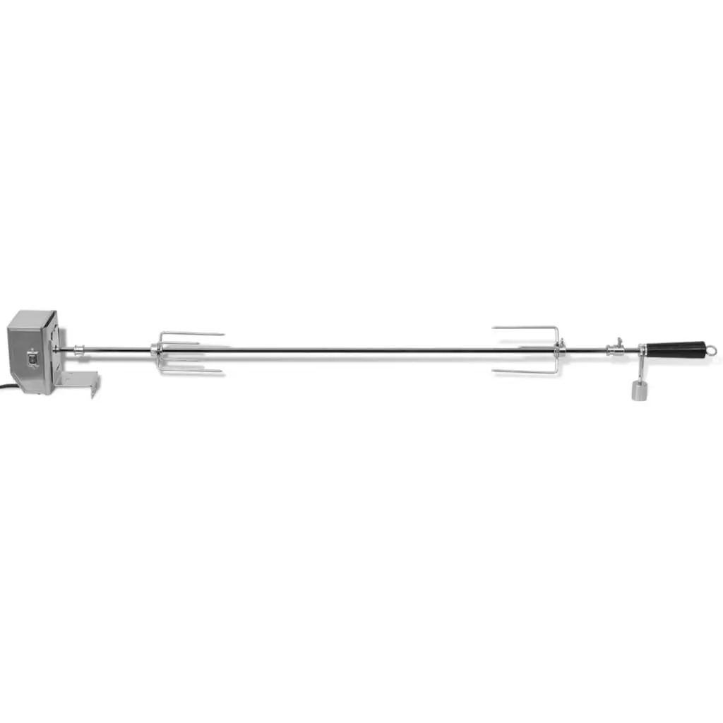 BBQ Rotisserie Spit with Professional Motor Steel 1200 mm 42245