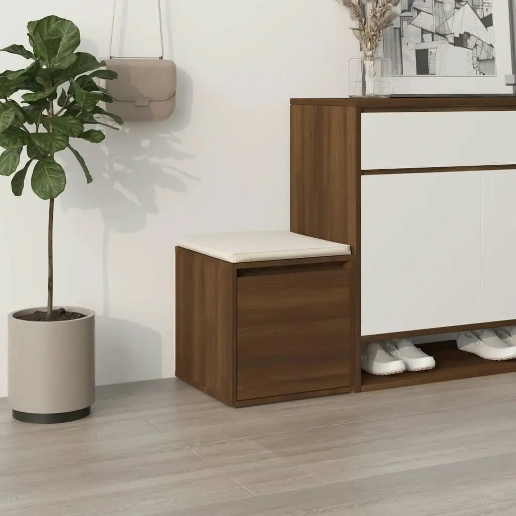 Box Drawer Brown Oak 40.5x40x40 cm Engineered Wood 820519