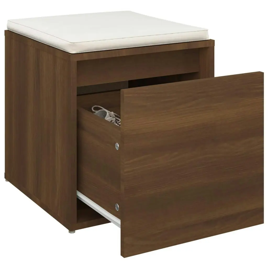 Box Drawer Brown Oak 40.5x40x40 cm Engineered Wood 820519