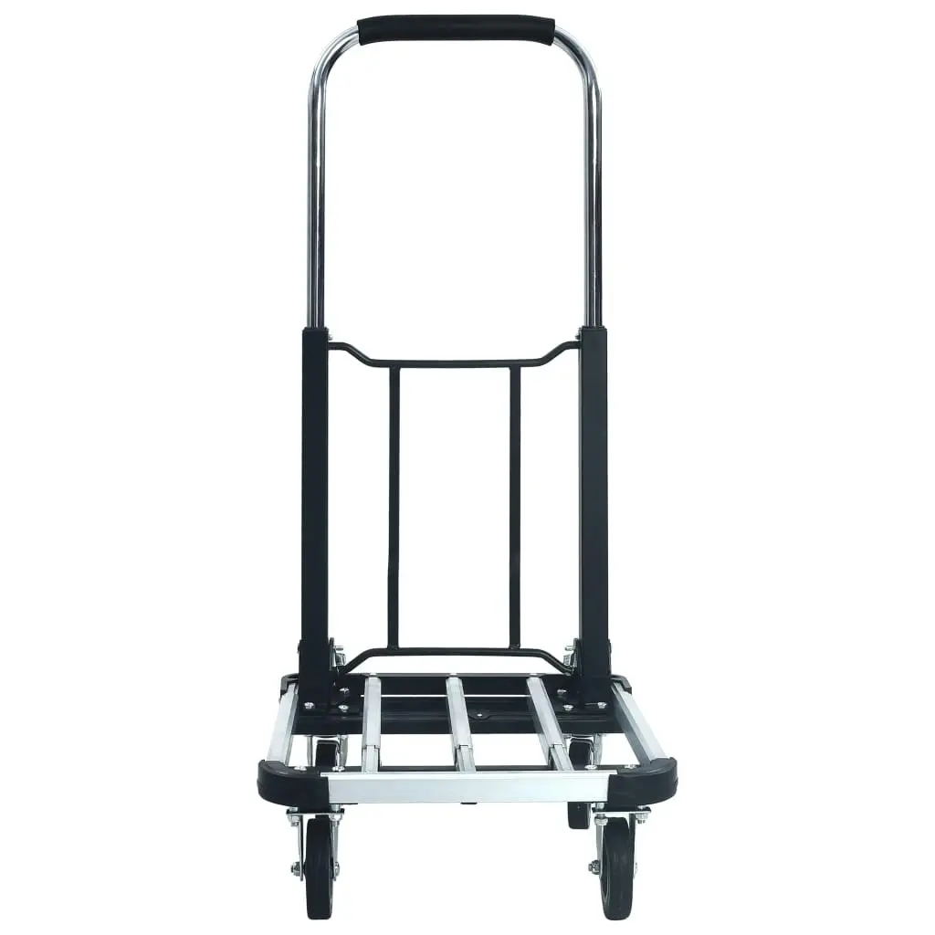 Foldable Transport Trolley 150 kg Aluminium Silver 146448