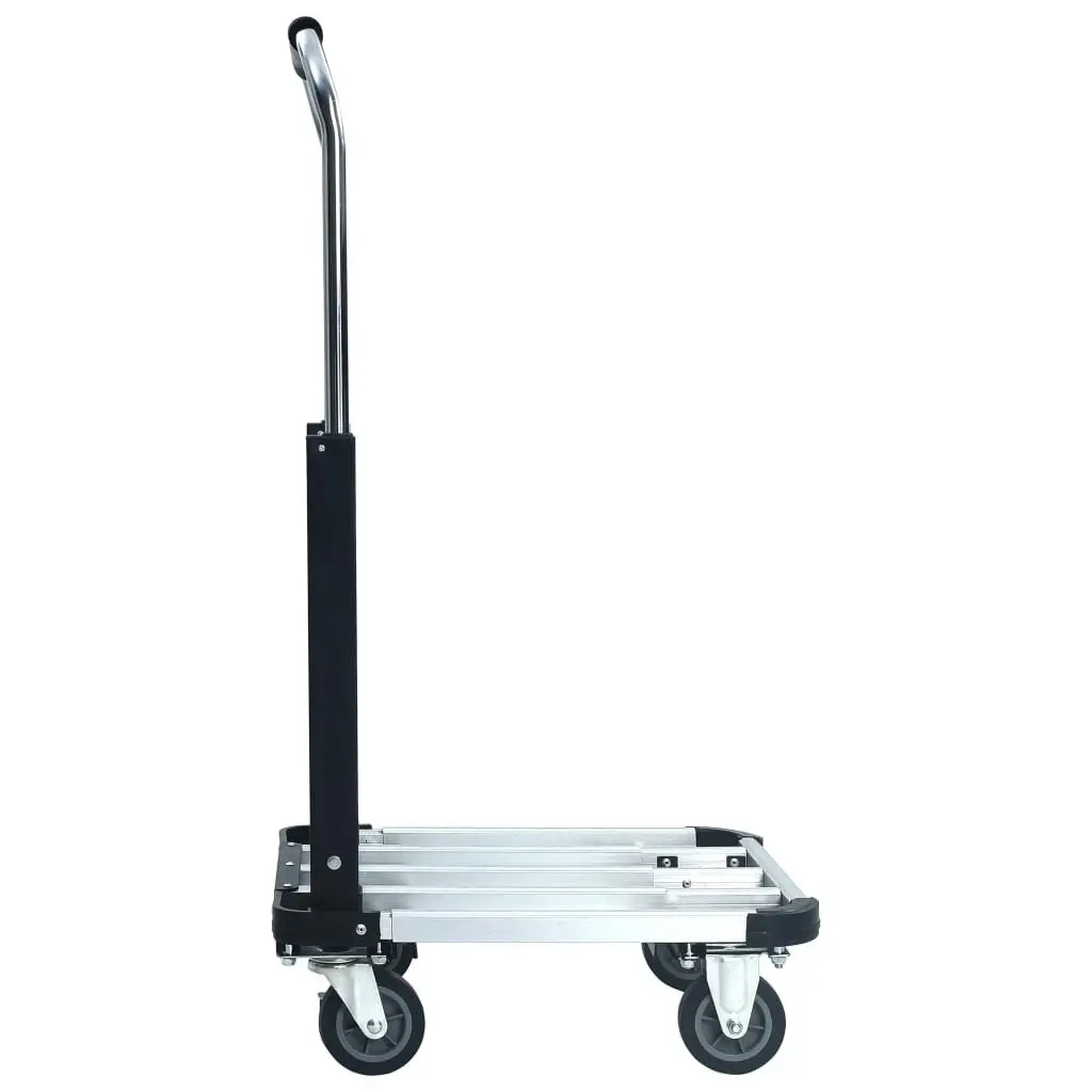 Foldable Transport Trolley 150 kg Aluminium Silver 146448