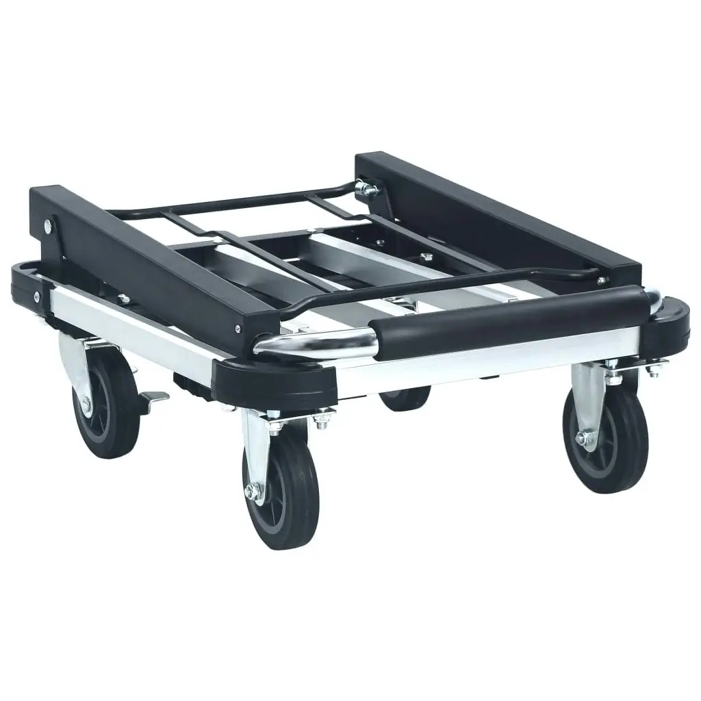 Foldable Transport Trolley 150 kg Aluminium Silver 146448