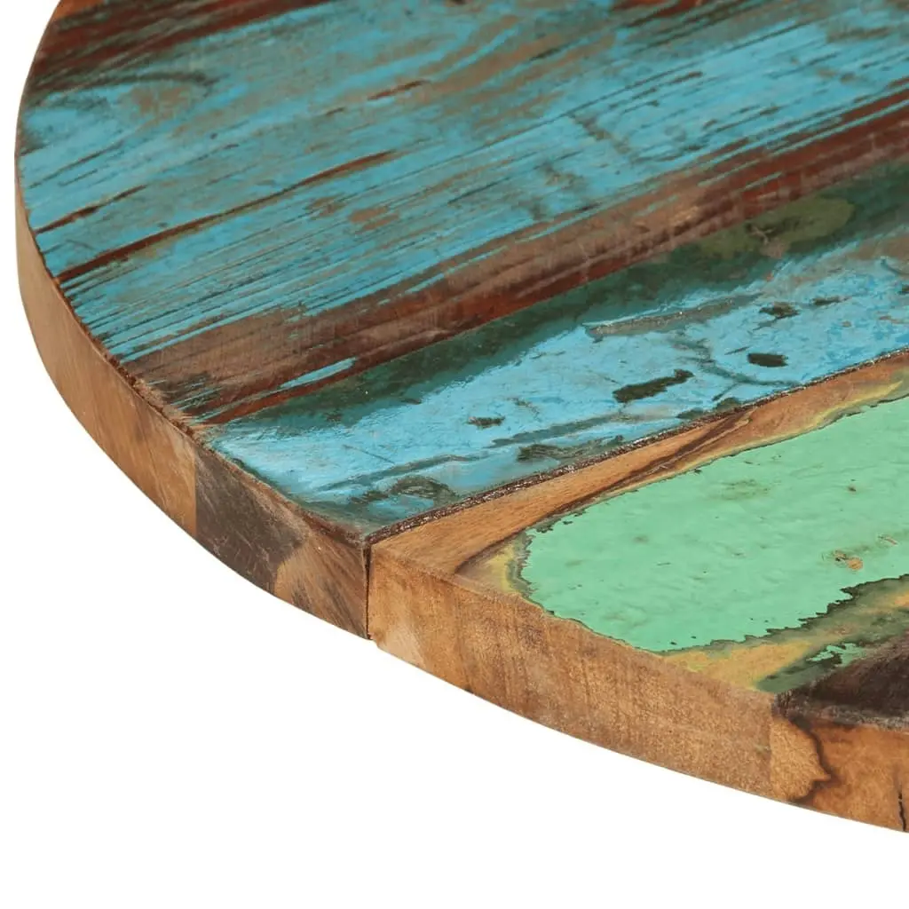 Round Table Top 60 cm 25-27 mm Solid Reclaimed Wood 286038