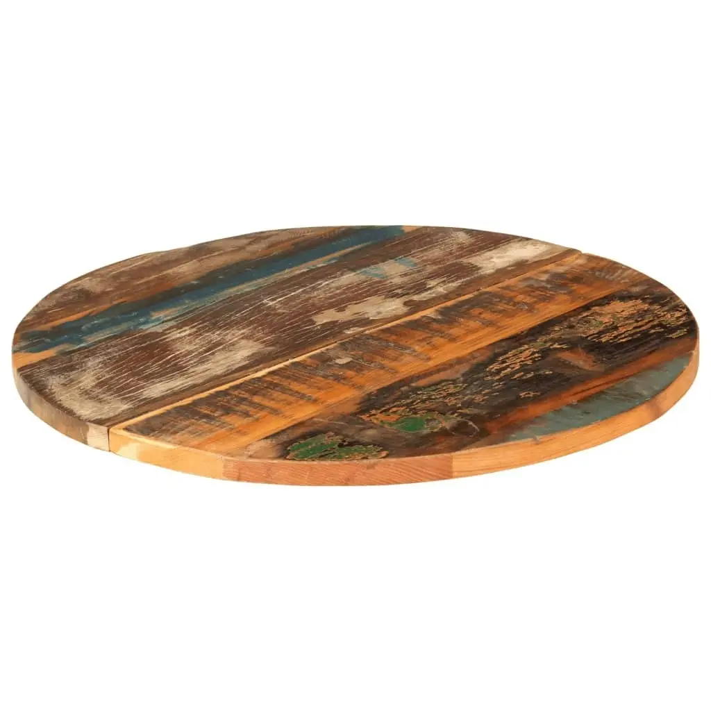 Round Table Top 60 cm 25-27 mm Solid Reclaimed Wood 286038