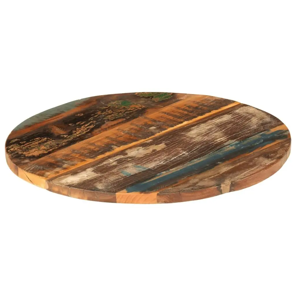 Round Table Top 60 cm 25-27 mm Solid Reclaimed Wood 286038