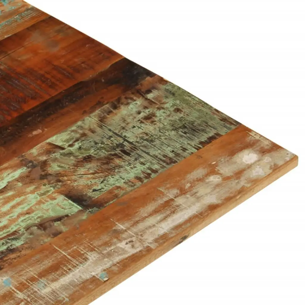 Rectangular Table Top 70x80 cm 15-16 mm Solid Wood Reclaimed 286049