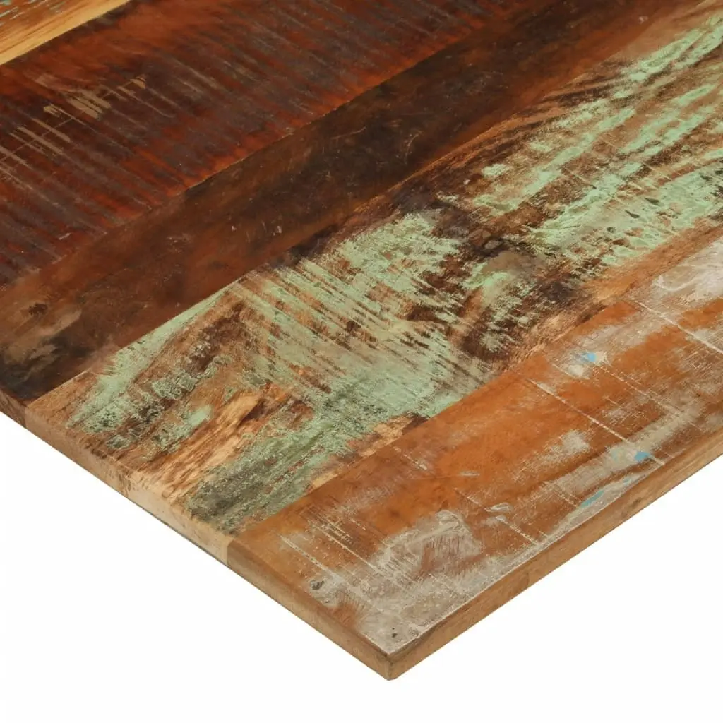 Rectangular Table Top 70x80 cm 15-16 mm Solid Wood Reclaimed 286049