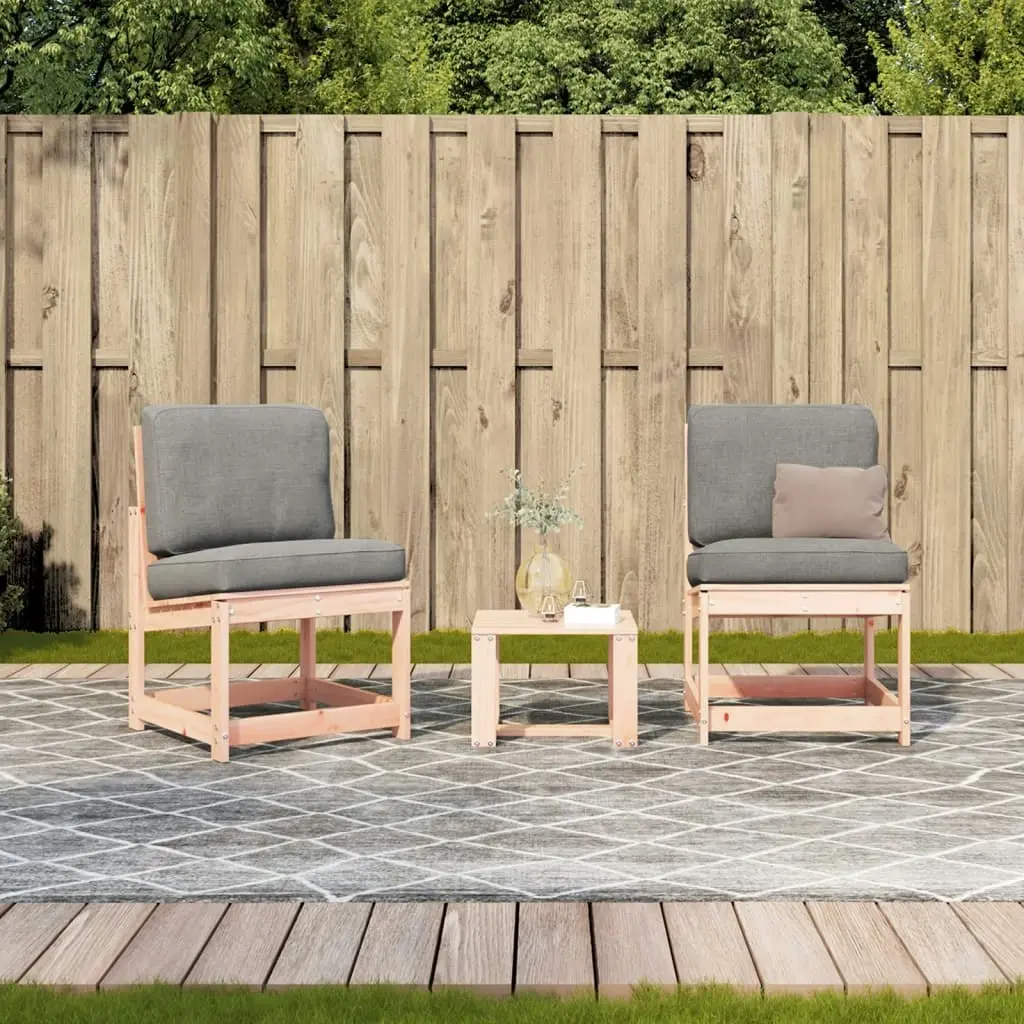 3 Piece Garden Lounge Set Solid Wood Douglas 832623