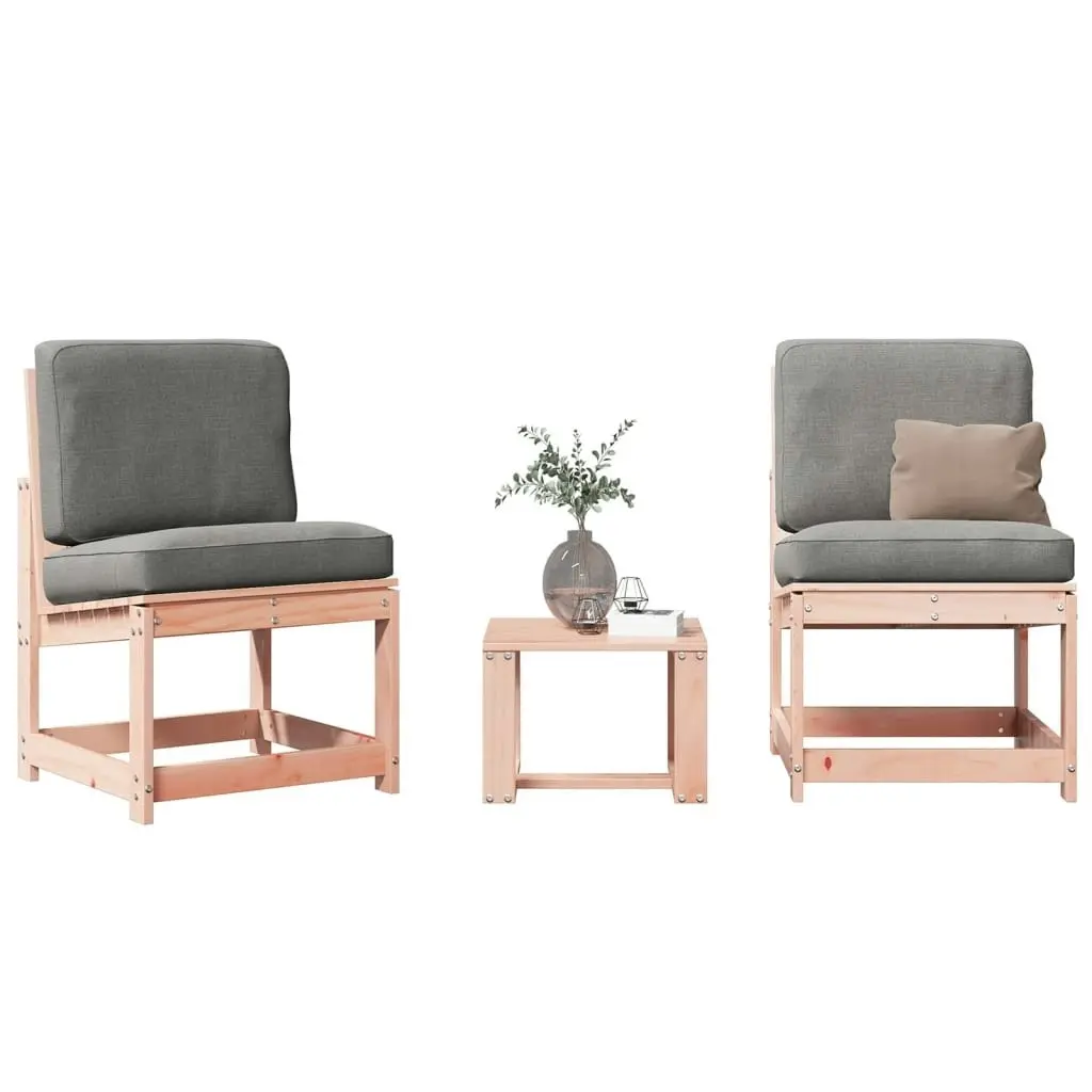 3 Piece Garden Lounge Set Solid Wood Douglas 832623