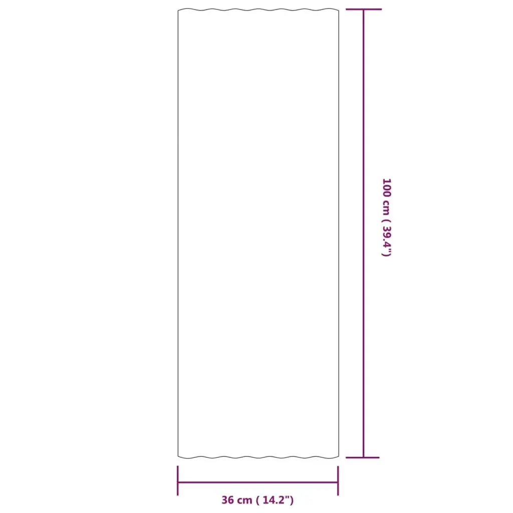 Roof Panels 12 pcs Powder-coated Steel Anthracite 100x36 cm 319145