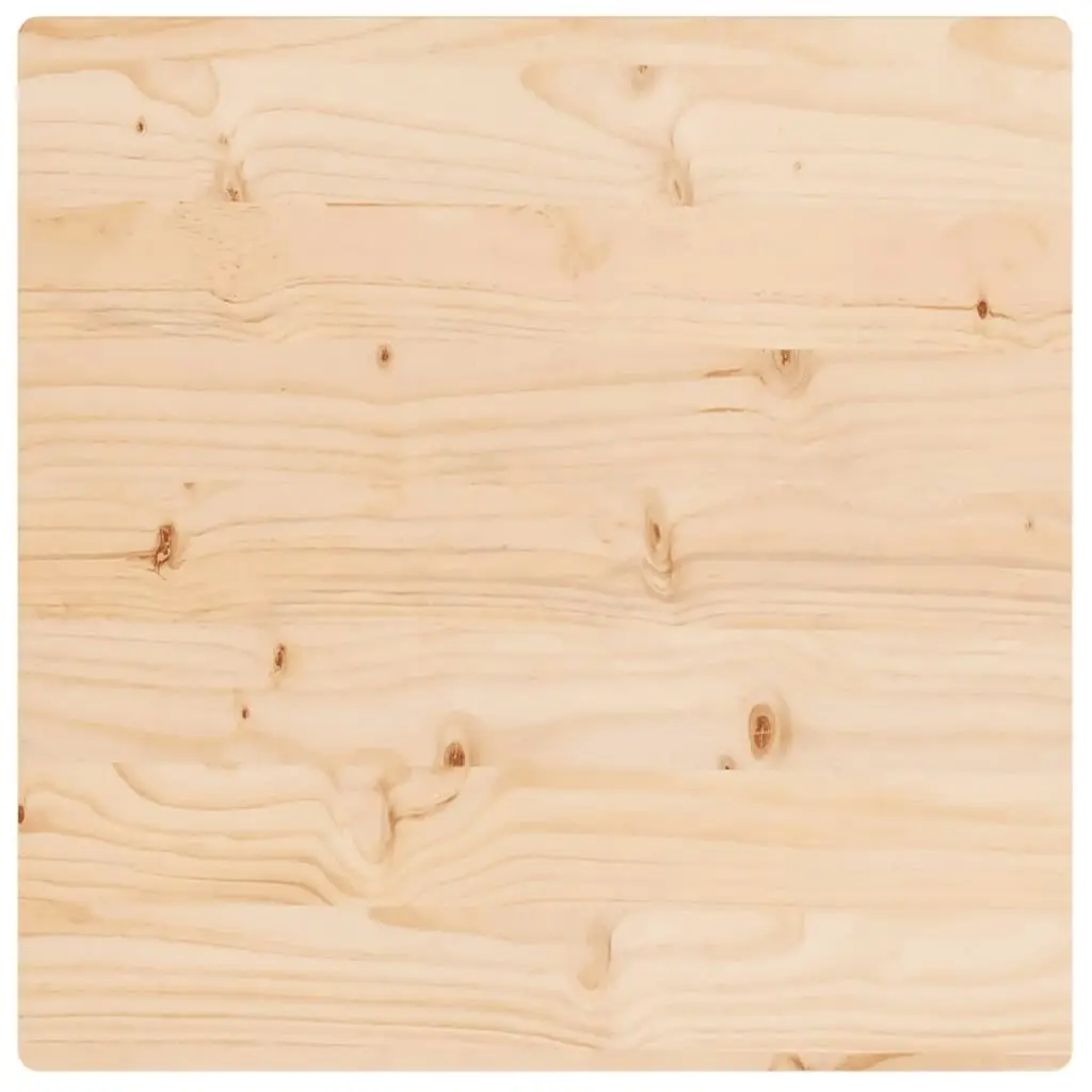 Table Top 40x40x2.5 cm Solid Wood Pine Square 824370