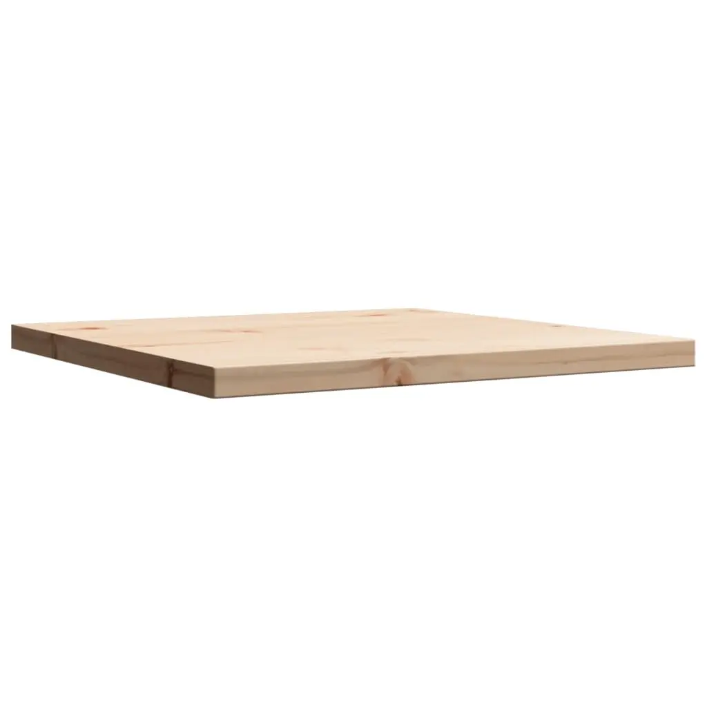 Table Top 50x50x2.5 cm Square Solid Wood Pine 847424