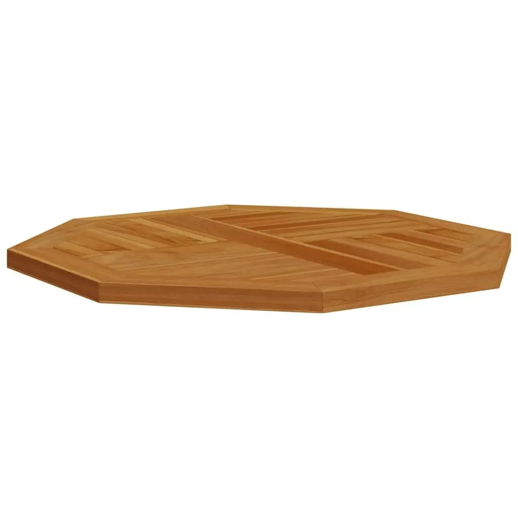 Table Top 60x60x2.5 cm Octagonal Solid Wood Teak 366664