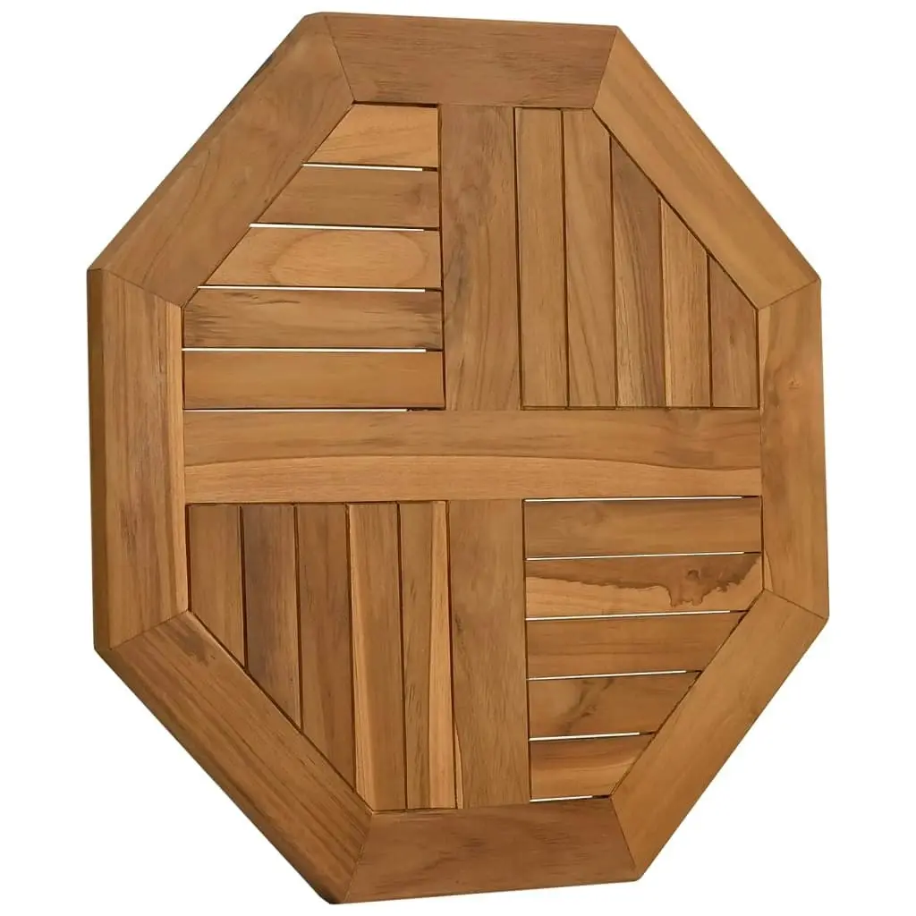 Table Top 60x60x2.5 cm Octagonal Solid Wood Teak 366664