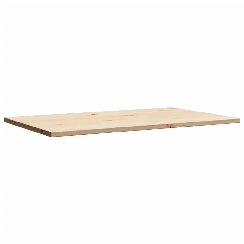 Table Top 80x50x1.7 cm Rectangular Solid Wood Pine 847413