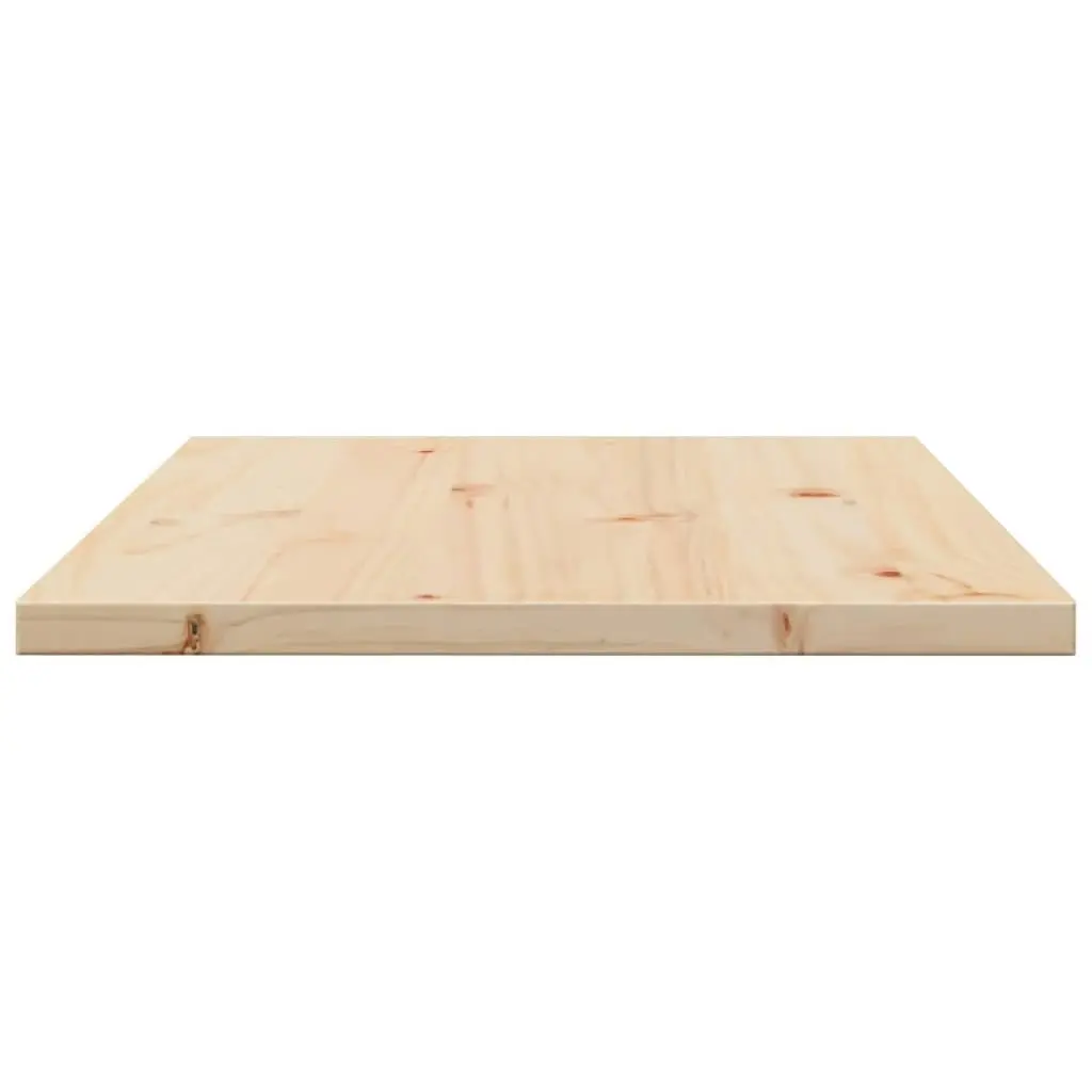 Table Top 80x50x2.5 cm Rectangular Solid Wood Pine 847427