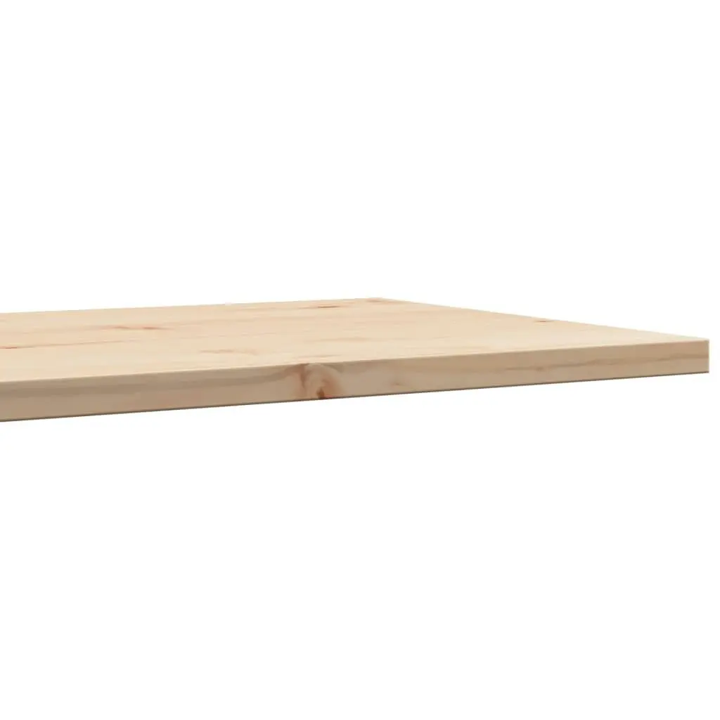 Table Top 80x50x2.5 cm Rectangular Solid Wood Pine 847427