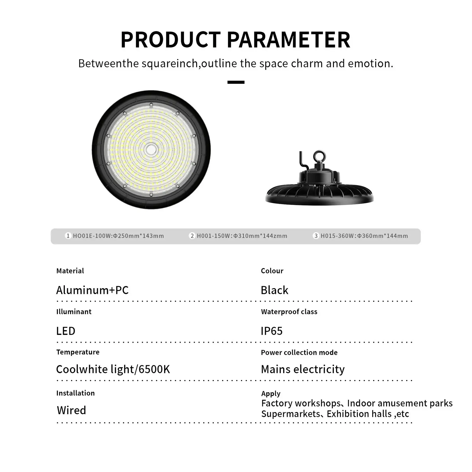 Outway H001 LED highbay 100W Round