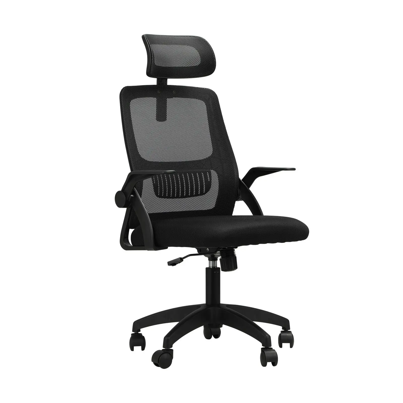 Oikiture Home Office Desk and Chair Set Computer Desk Mesh Office Chair Black