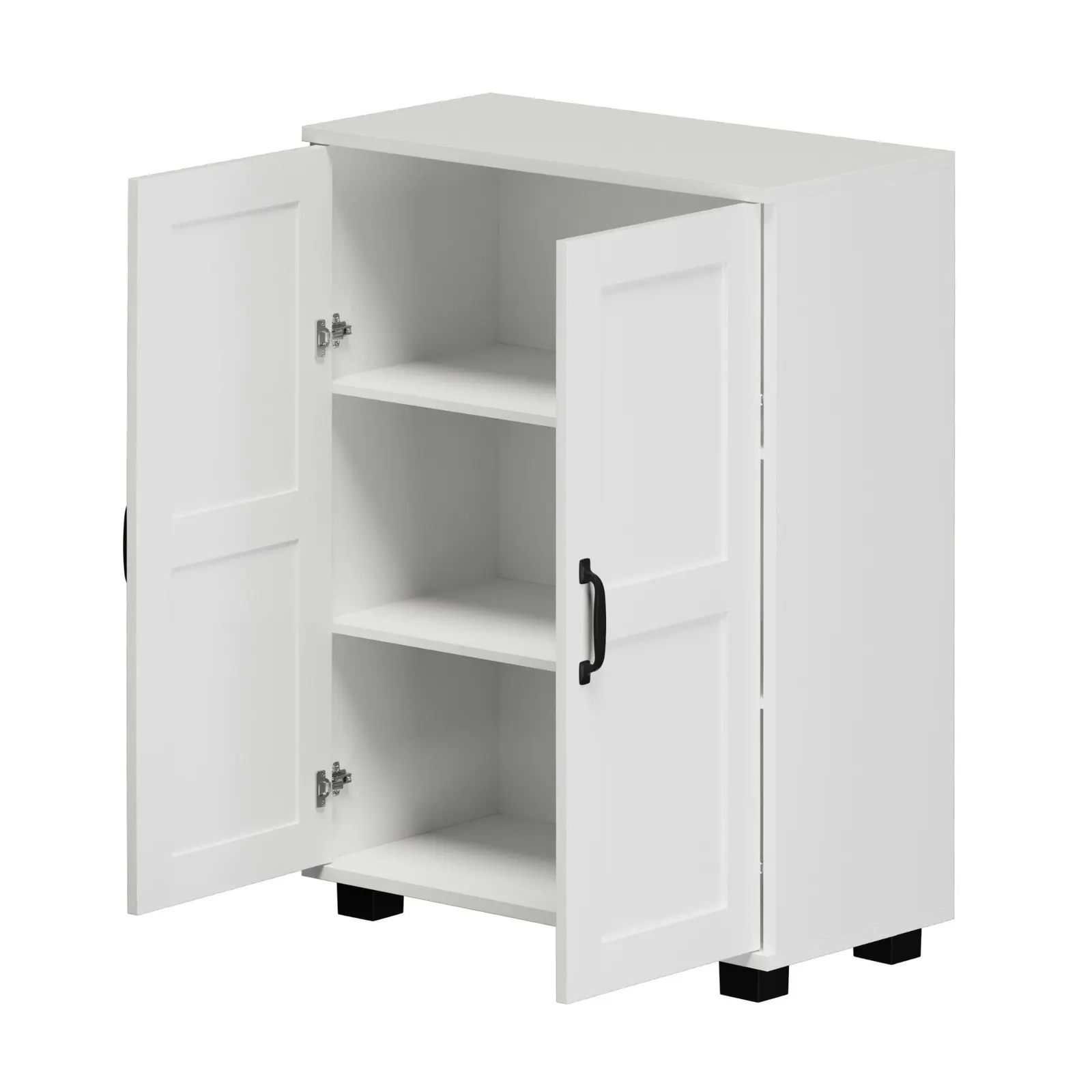 Oikiture Bathroom Storage Cabinet Buffet Sideboard 2 Door Cupboard White