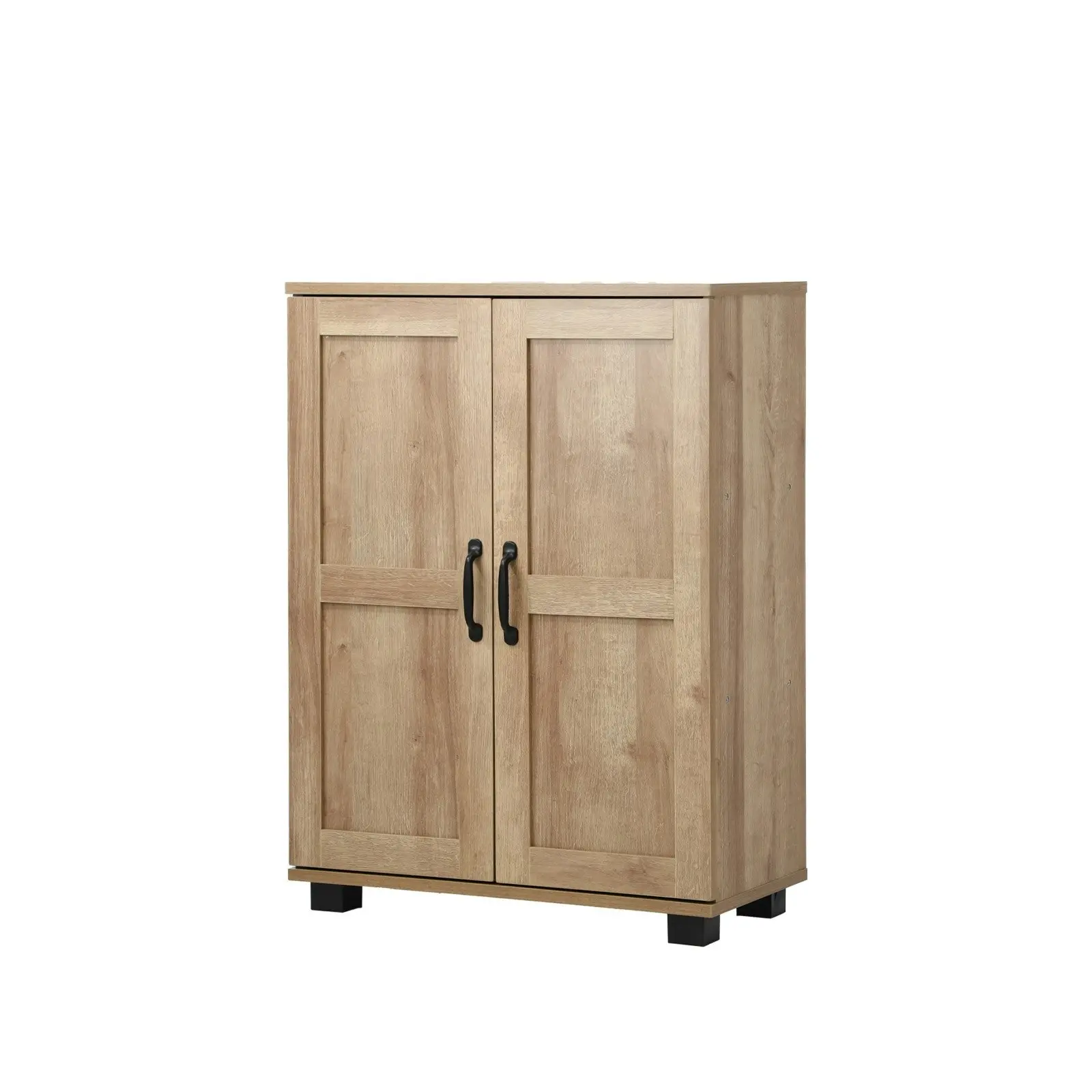 Oikiture Bathroom Storage Cabinet Buffet Sideboard 2 Door Cupboard Natural