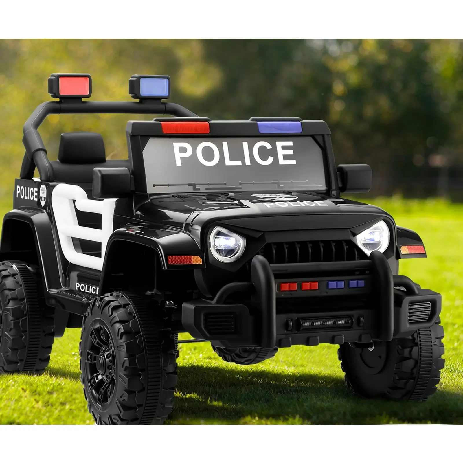 Mazam Kids Ride On Car Police 12V Electric Toy Remote Control