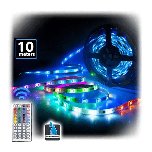 2x Sansai 10m USB Powered RGB LED Strip Light Monitor Backlight w/Remote Control