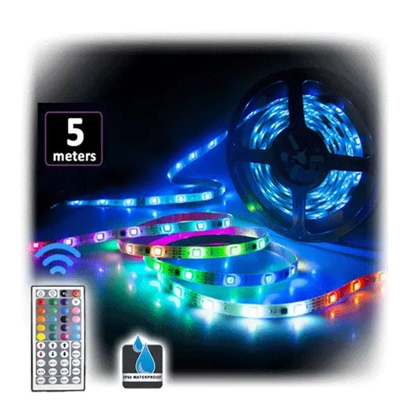 2x Sansai 5m USB Powered RGB LED Strip Light Monitor Backlight w/Remote Control