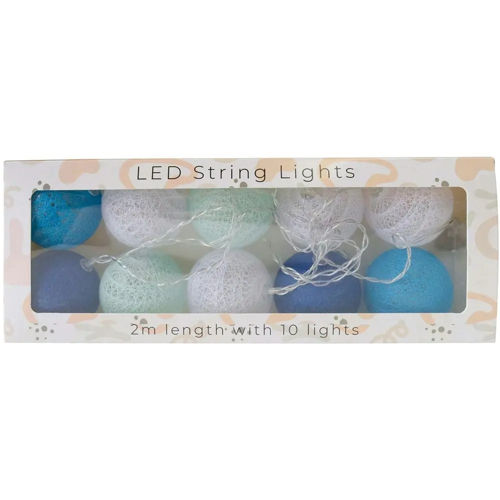 4x LVD LED 2m String 10 Lights Blues Home/Nursery Decor Children/Baby Blue