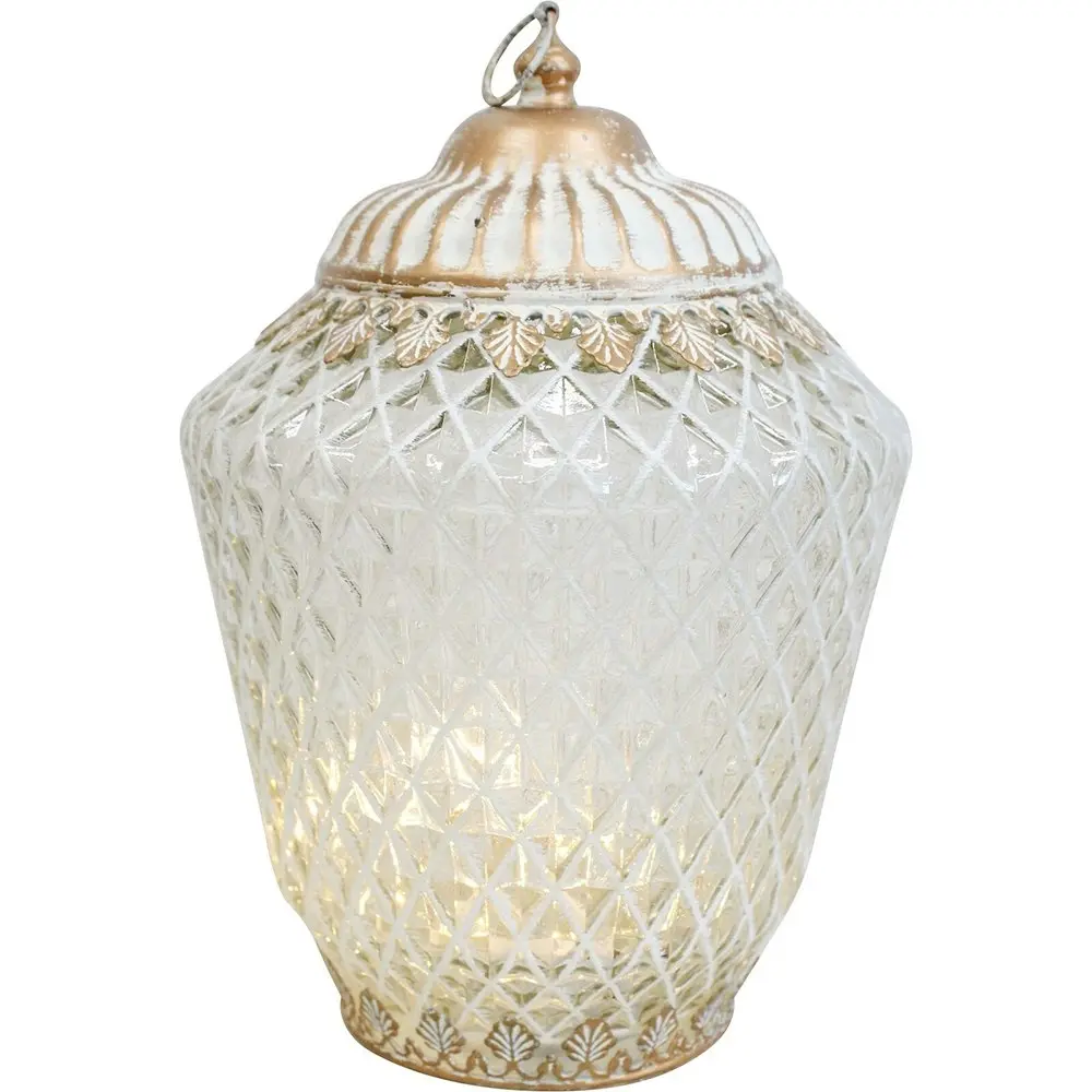 2x LVD Lantern X-Large LED Vasa Decorative Lighting Tabletop Home Decor White