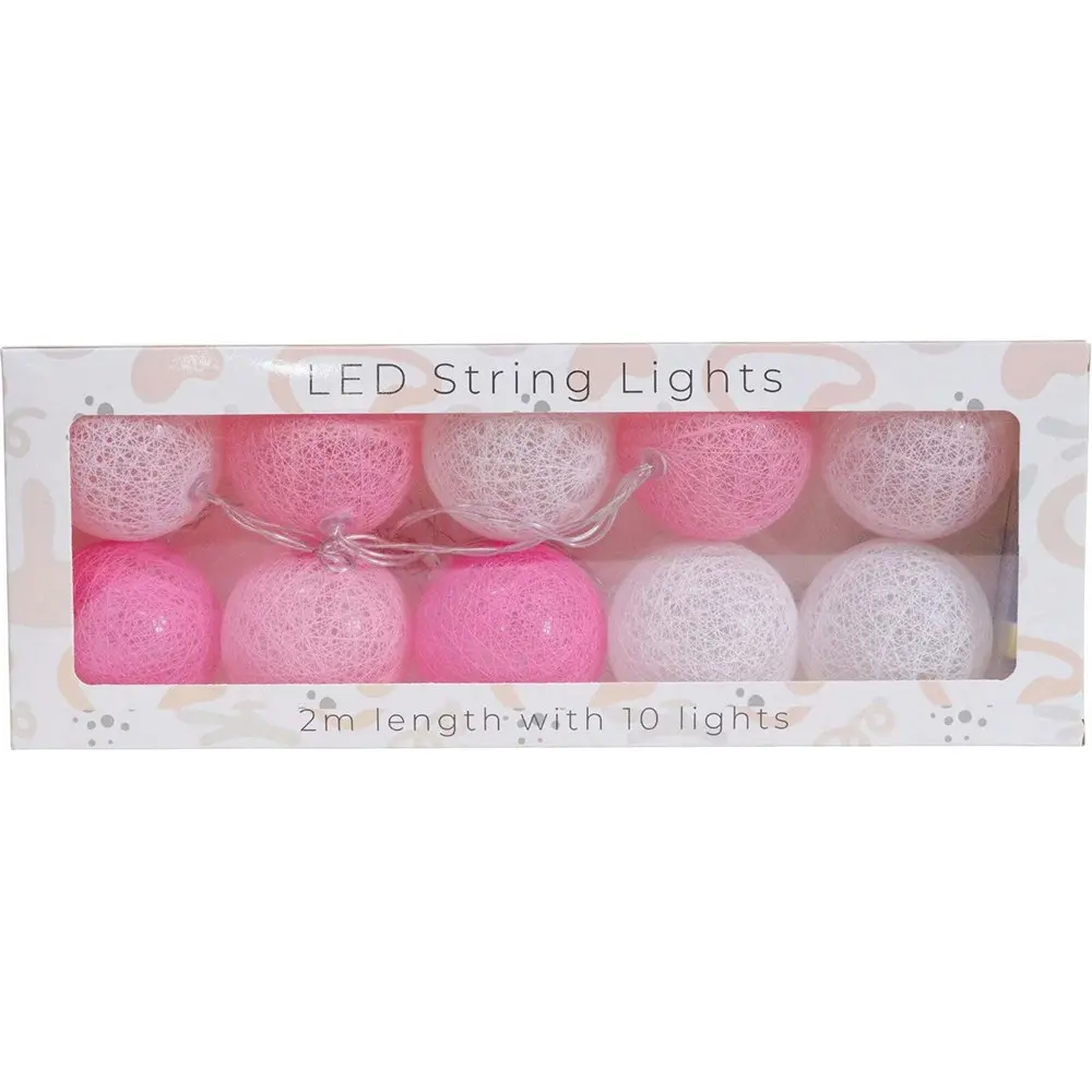 4x LVD Plastic 2m LED String 10 Lights Pinks Home/Nursery Decor Children/Baby