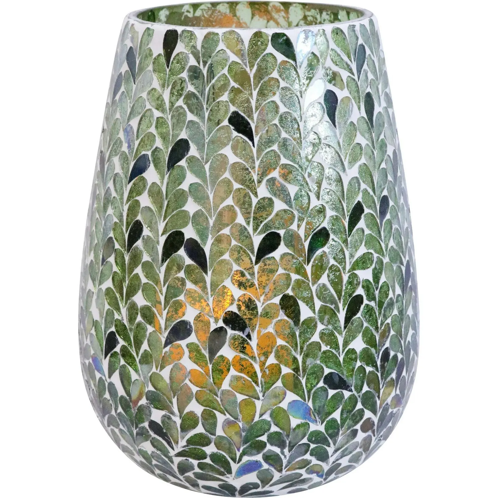 LVD Mosaic Lantern Vase Decorative Lighting Indoor/Outdoor Tabletop Home Decor