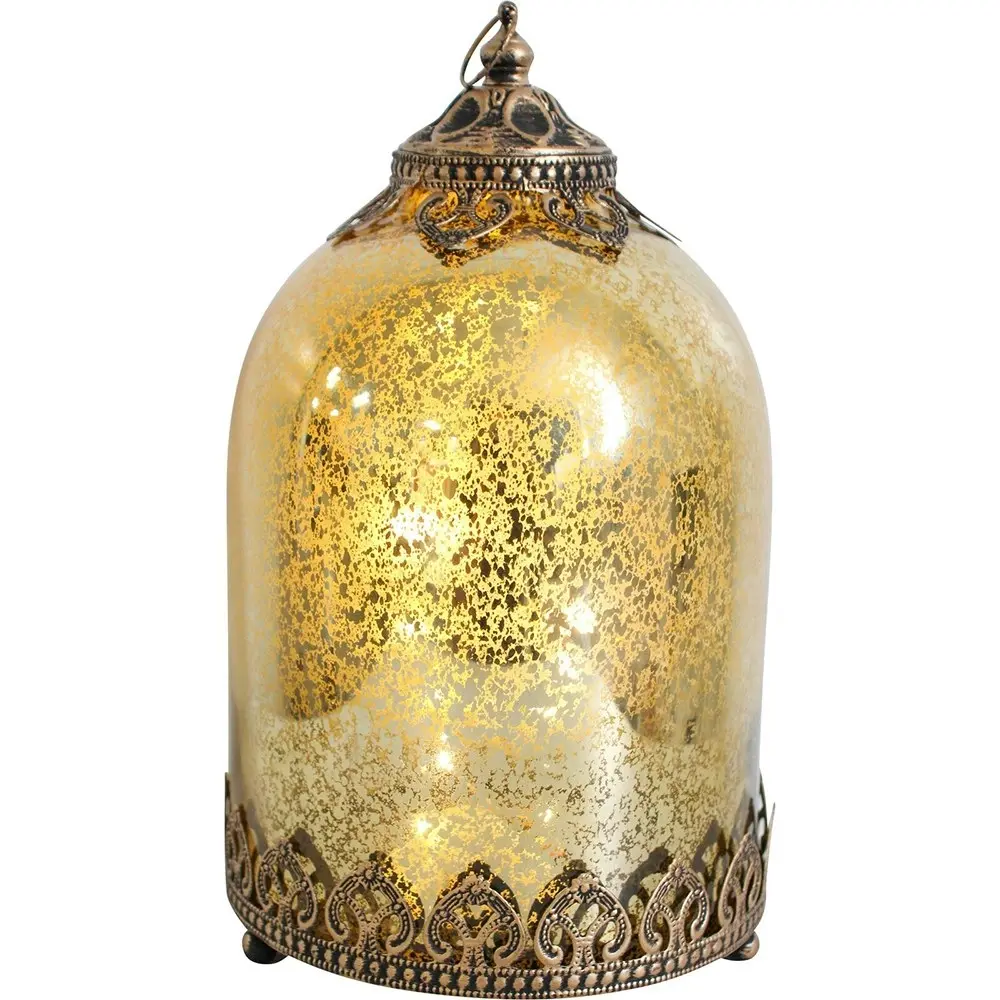 2x LVD Lantern LED Persian X-Large Gold Decorative Lighting Tabletop Home Decor