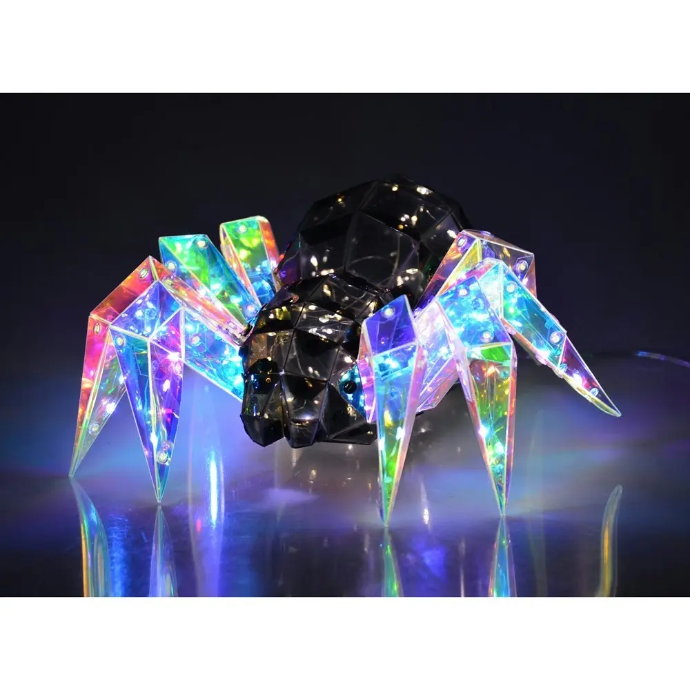 Starlightz LED USB Acrylic Spider Home/Office Halloween Display Decor 28x24cm