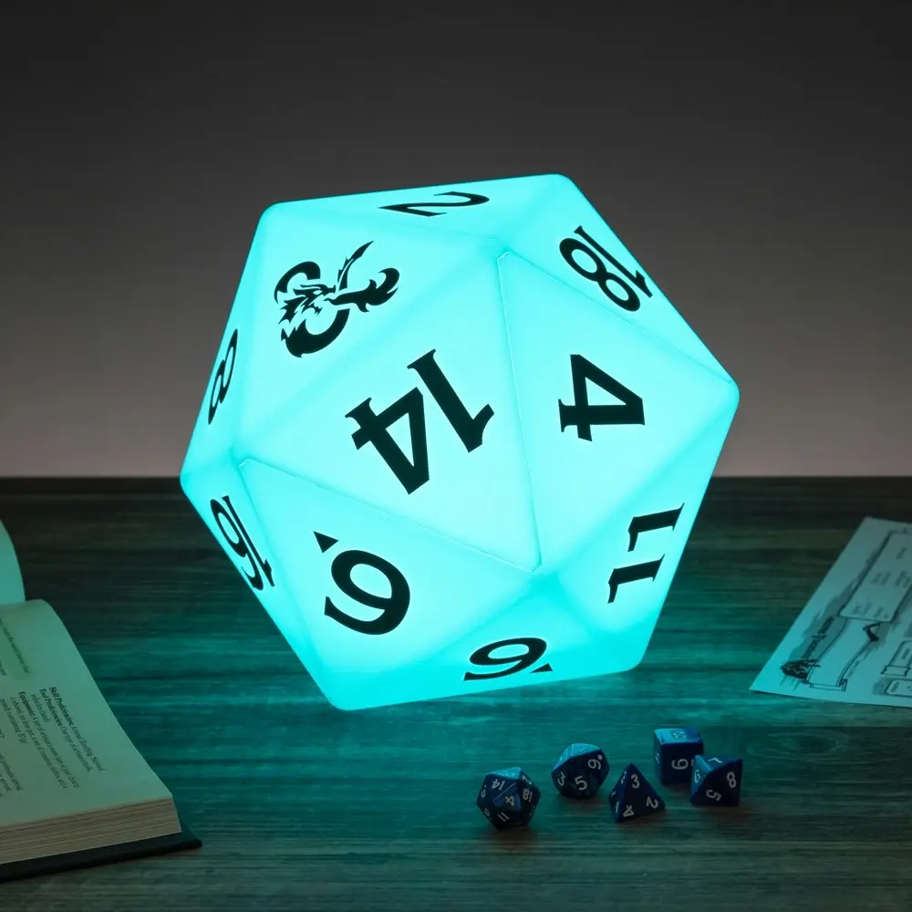 Dungeons & Dragons D20 Colour Changing Mood Light Home/Room Night Lamp 18cm