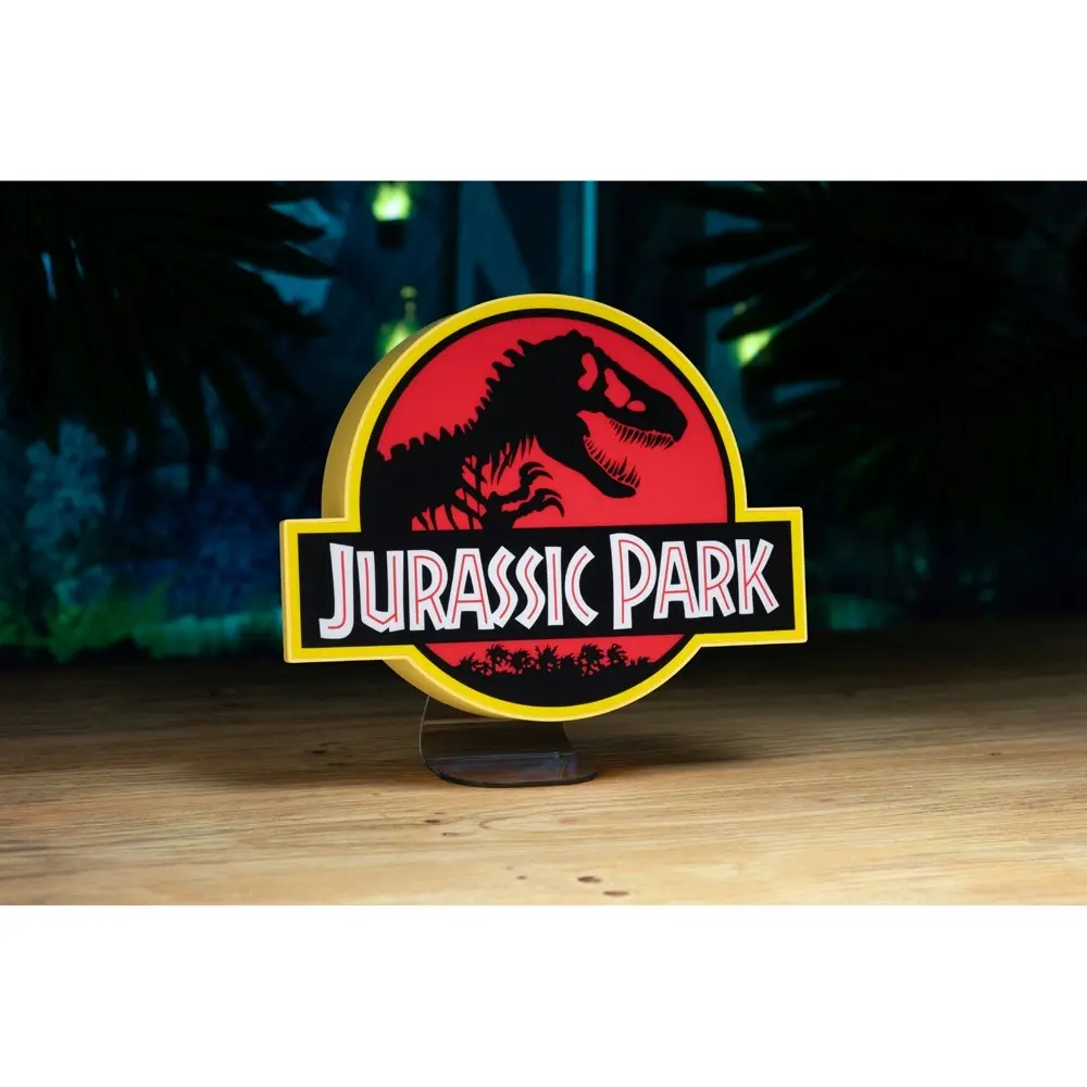 Jurassic Park Logo Night Light 22.5cm Wall Mount/Freestanding Bedroom Lamp 12+