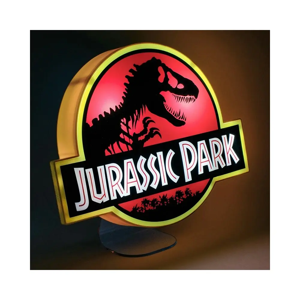 Jurassic Park Logo Night Light 22.5cm Wall Mount/Freestanding Bedroom Lamp 12+