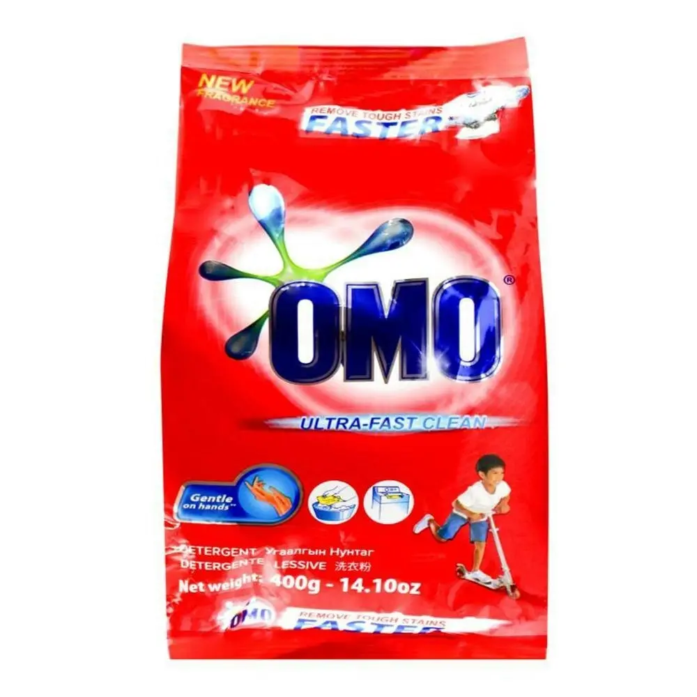 24x Omo Laundry Detergent Powder Ultra Fast Clean Hand Wash & Top Loader 400g