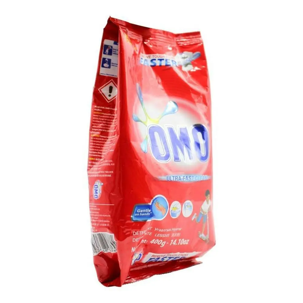 12x Omo Laundry Detergent Powder Ultra Fast Clean Hand Wash & Top Loader 400g