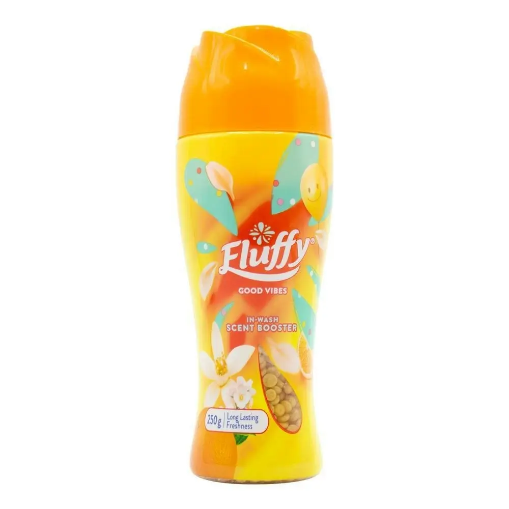 6x Fluffy In-Wash Scent Booster Good Vibes Long-Lasting Laundry Freshness 250g