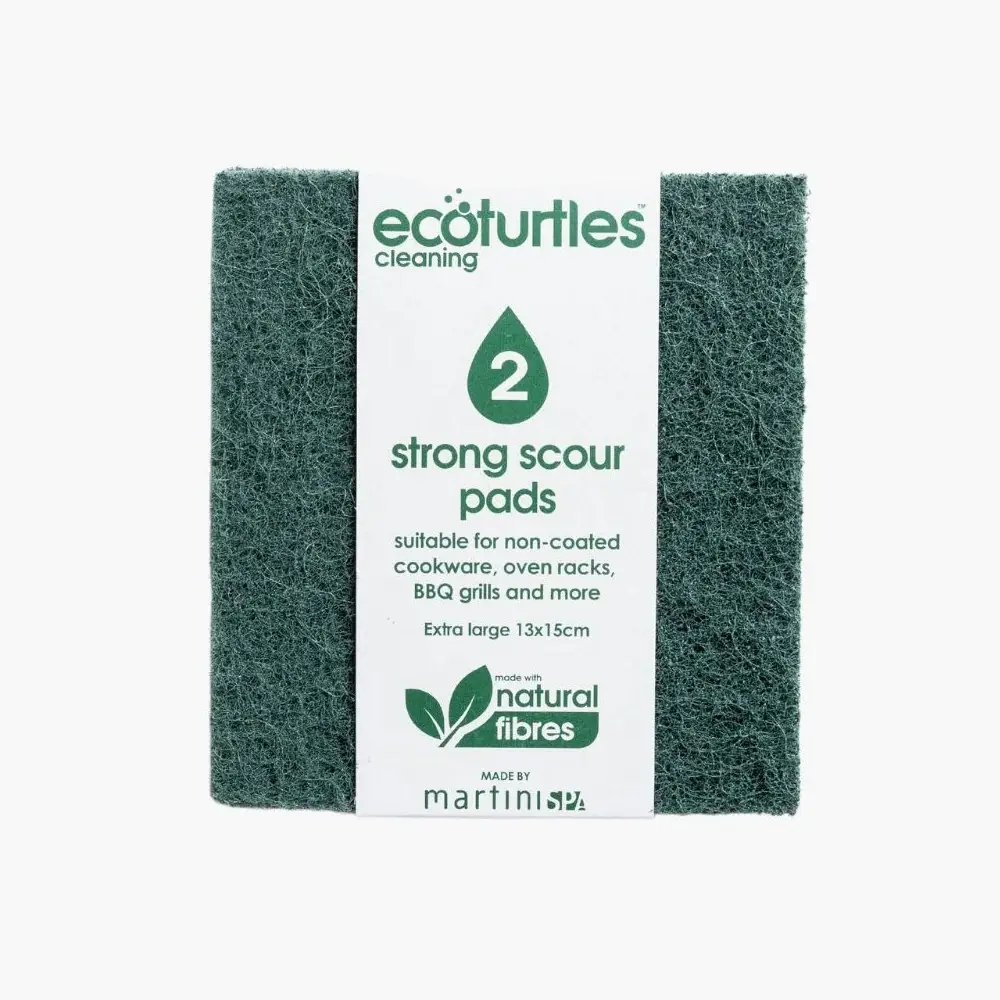 12x 2pc Eco Turtles Super-Resistant Scourer Sponge Pads Home Kitchen/Bathroom