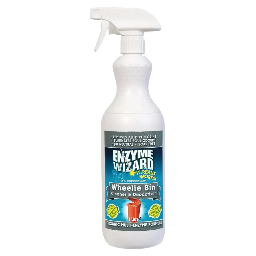 3x Enzyme Wizard Wheelie Bin Cleaner And Deodoriser 750ml Home Cleaning Spray