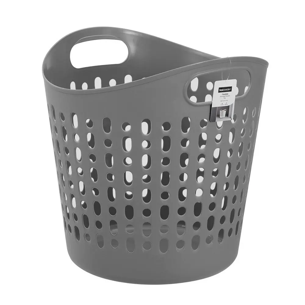 6x 2pc Boxsweden 55L Flexible Laundry Carry Basket Clothes Humper 43x46cm Asstd