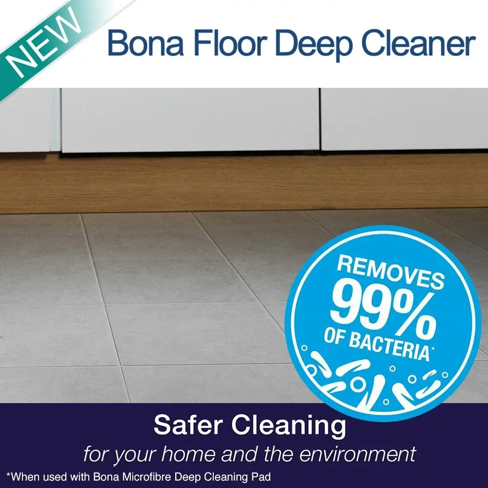 2x Bona 1L Hard Floor/Laminate/Tile Deep Surface Clean Spray w/Hydrogen Peroxide