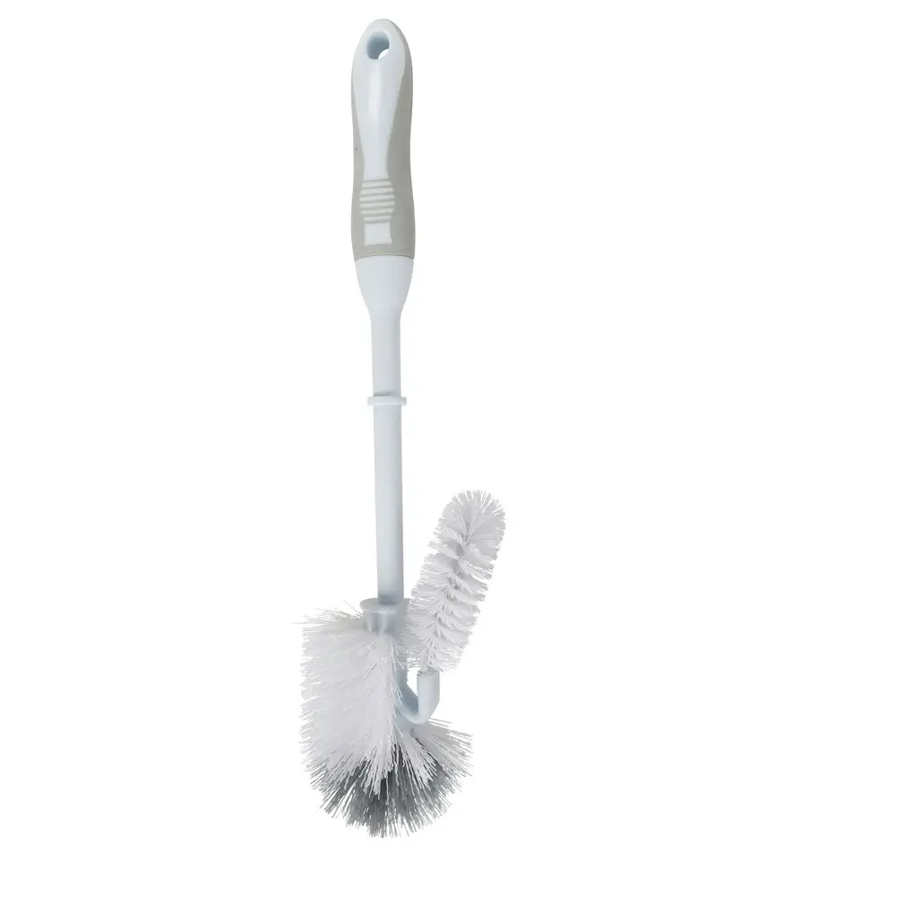 3x 2pc Ultimo Toilet Brush Deluxe Set Premium Quality for Deep Cleaning 38x12cm