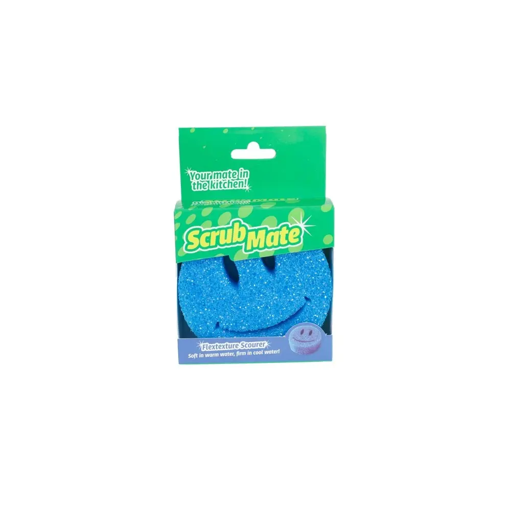 12x Ultimo Dish Scourer Dad Face Design Cleaning Quality Kitchen Scrubber 10cm