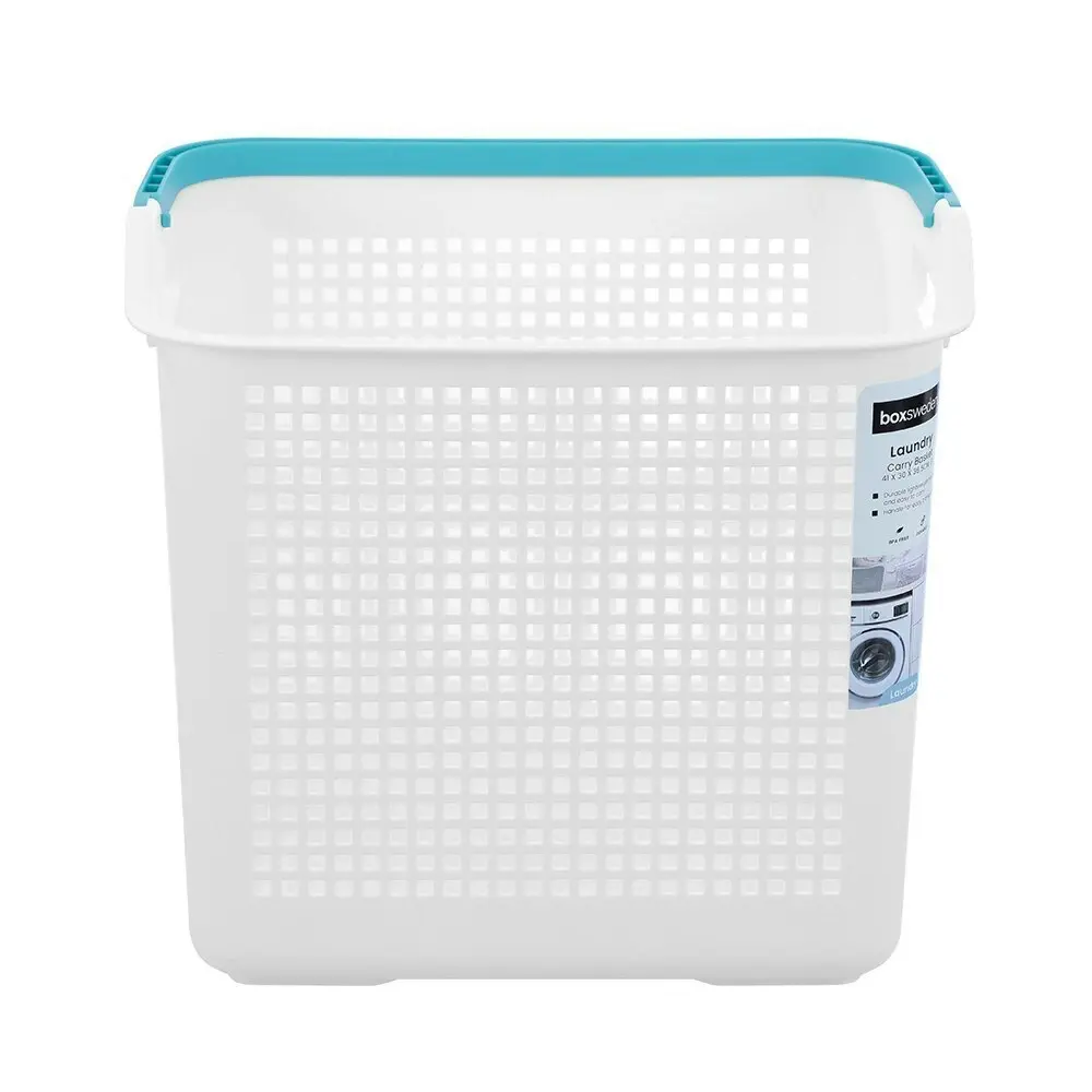 2x Boxsweden 41x36.5cm Laundry Carry Basket Large Storage Home Organiser Assort