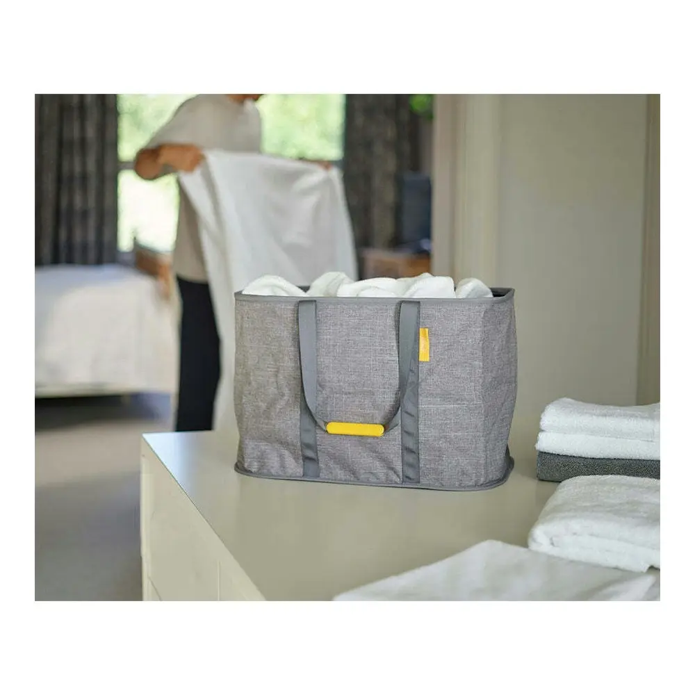 Joseph Joseph Hold-All Max 53cm/35L Laundry Basket Storage Box w/ Handle Grey