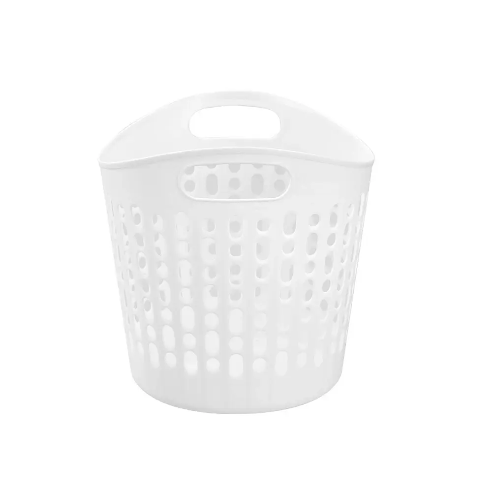 6x 2pc Boxsweden 32L Flexible Laundry Carry Basket Clothes Humper 40x40cm Asstd