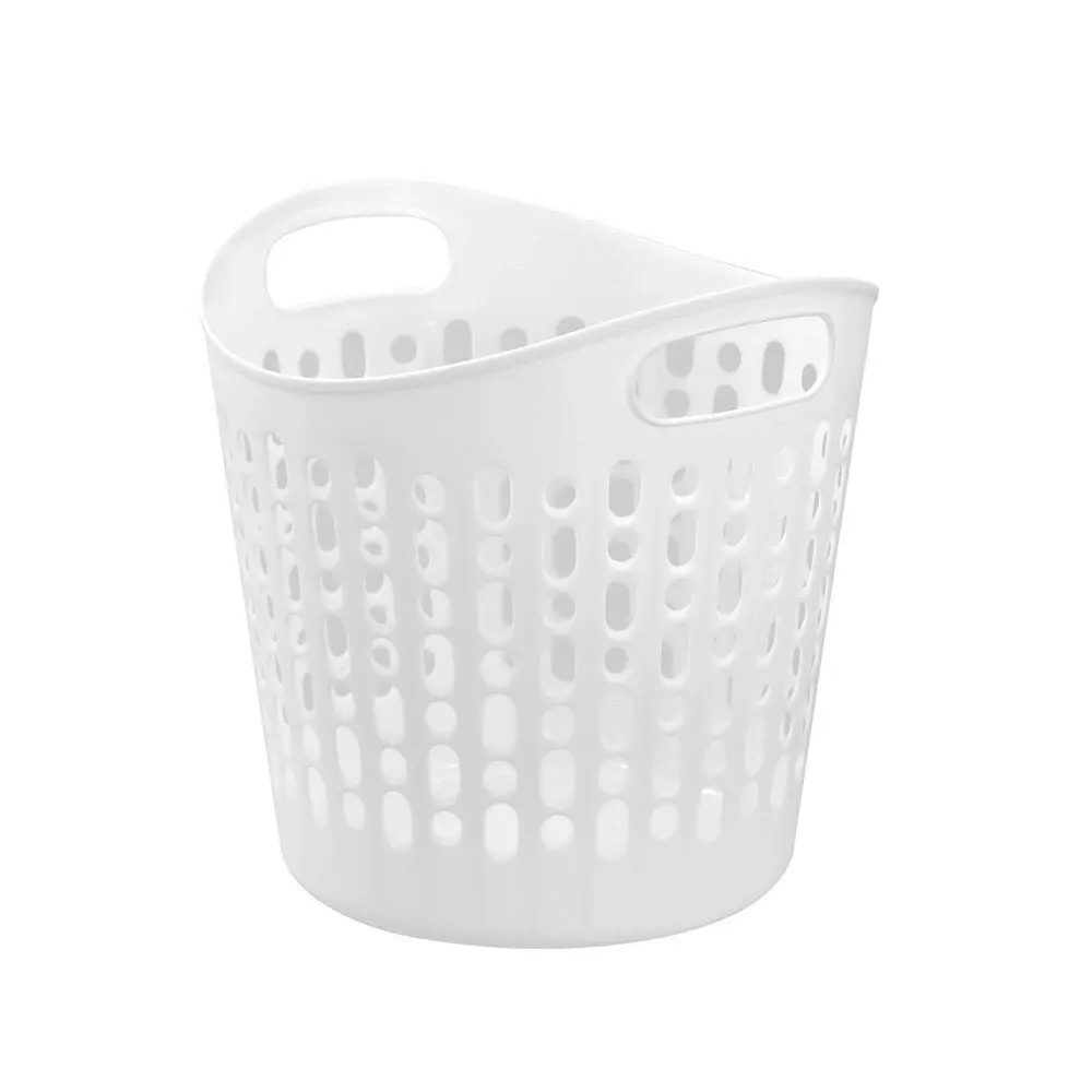 6x 2pc Boxsweden 32L Flexible Laundry Carry Basket Clothes Humper 40x40cm Asstd